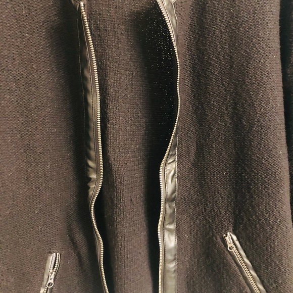 APT. 9 Black Moto Cardigan  PL - Picture 4 of 12